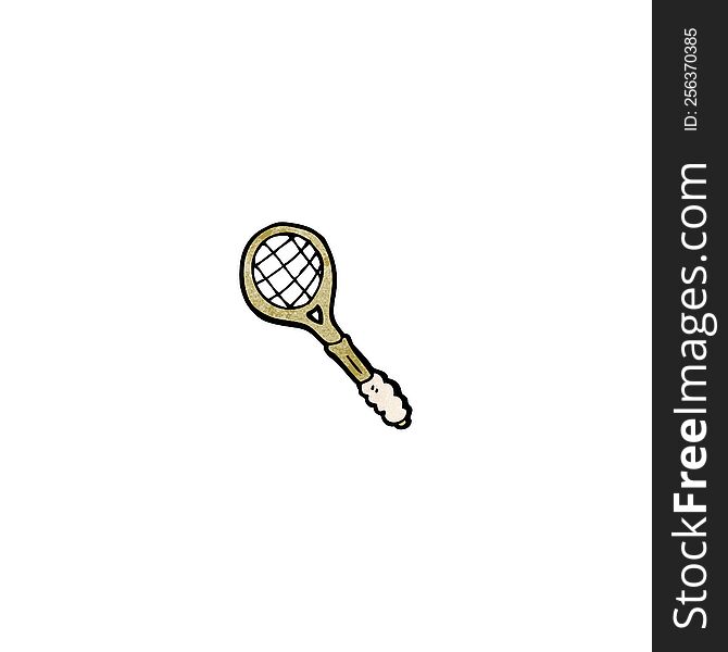cartoon squash racket