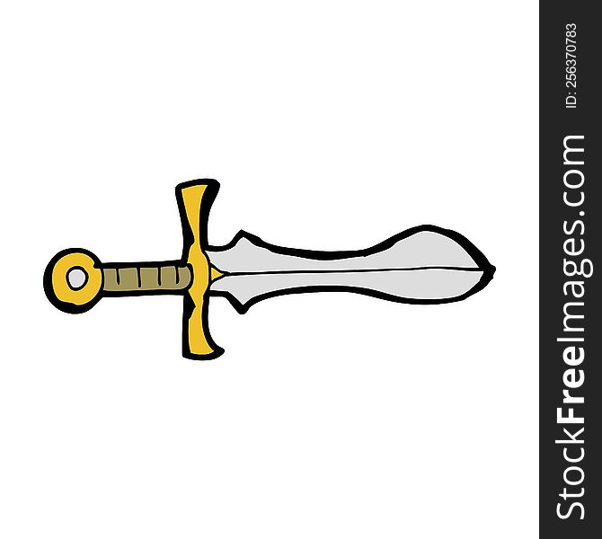 cartoon sword