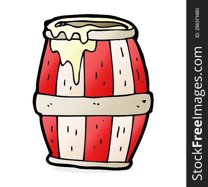 cartoon barrel