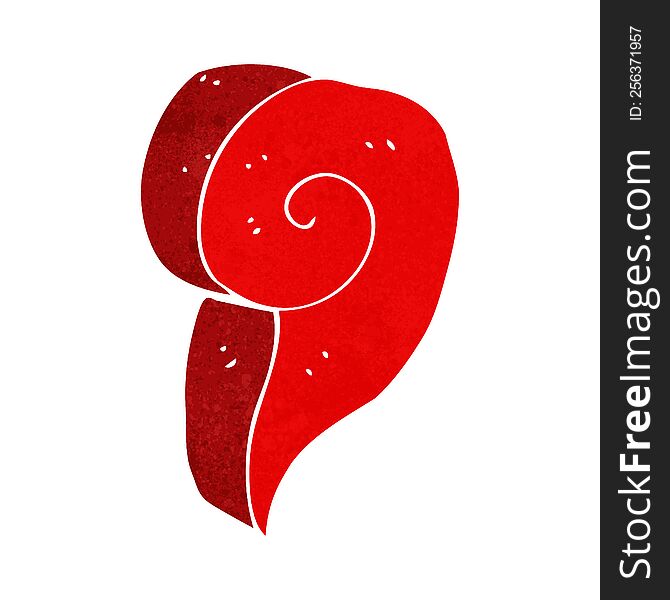 Cartoon Decorative Swirl Symbol
