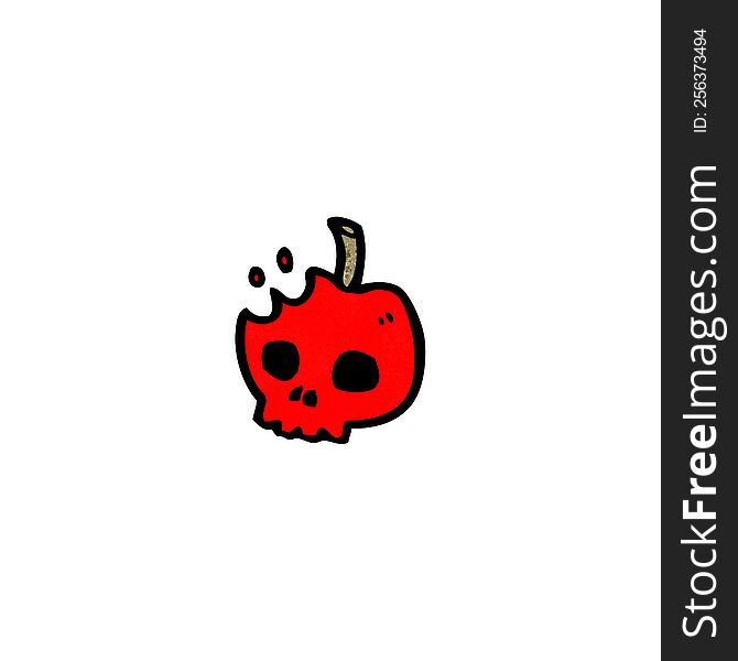 cartoon poison apple