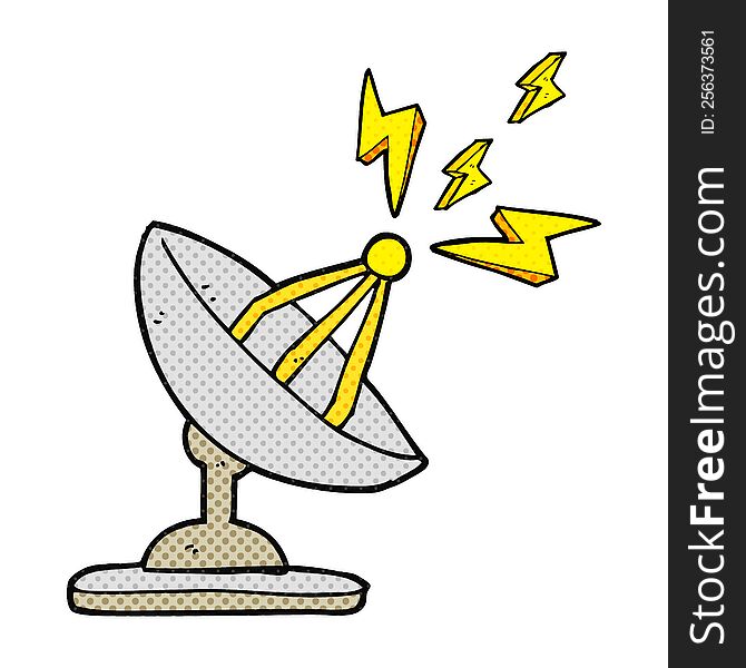 Cartoon Satellite Dish