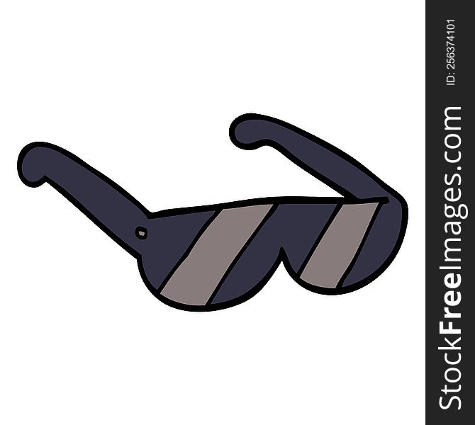 cartoon doodle sunglasses