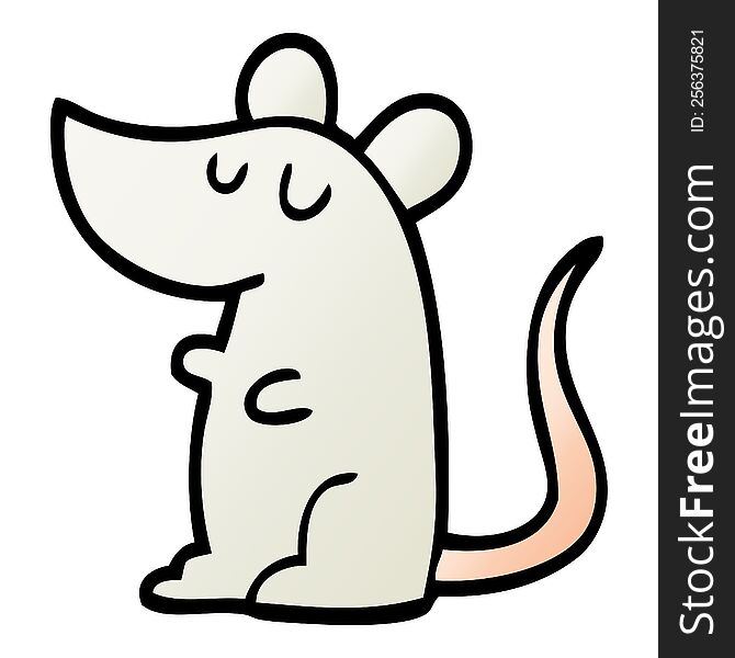 vector gradient illustration cartoon mouse