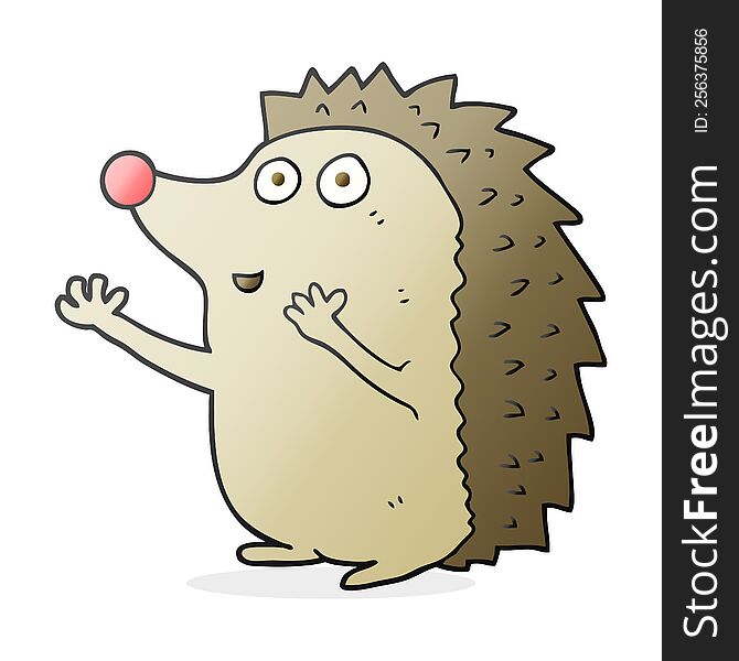 Cartoon Cute Hedgehog