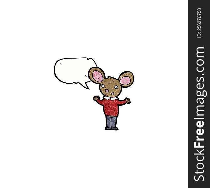 talking mouse in clothes cartoon