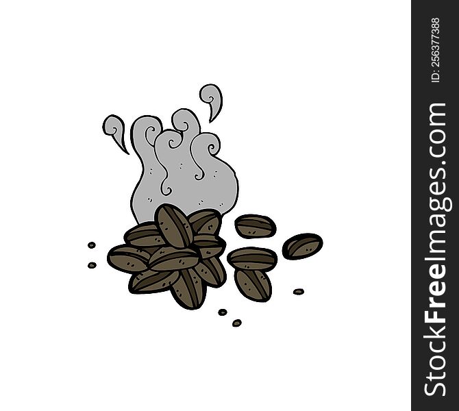 cartoon coffee beans