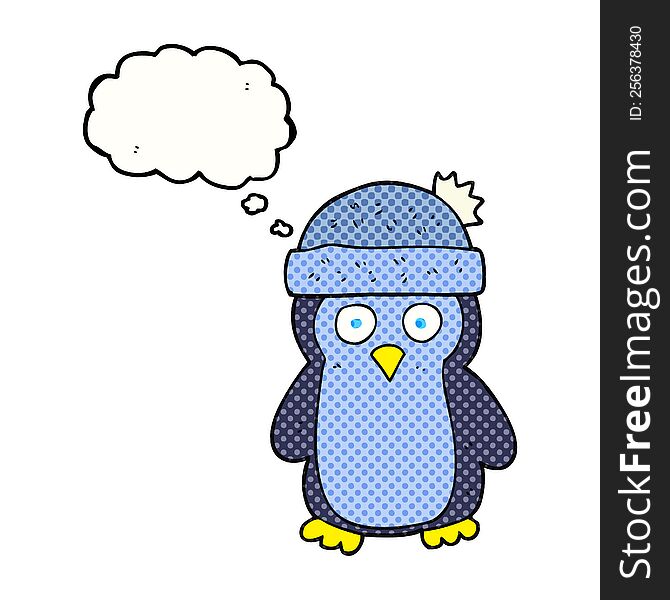 Thought Bubble Cartoon Penguin
