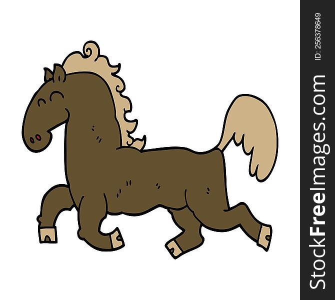 cartoon stallion