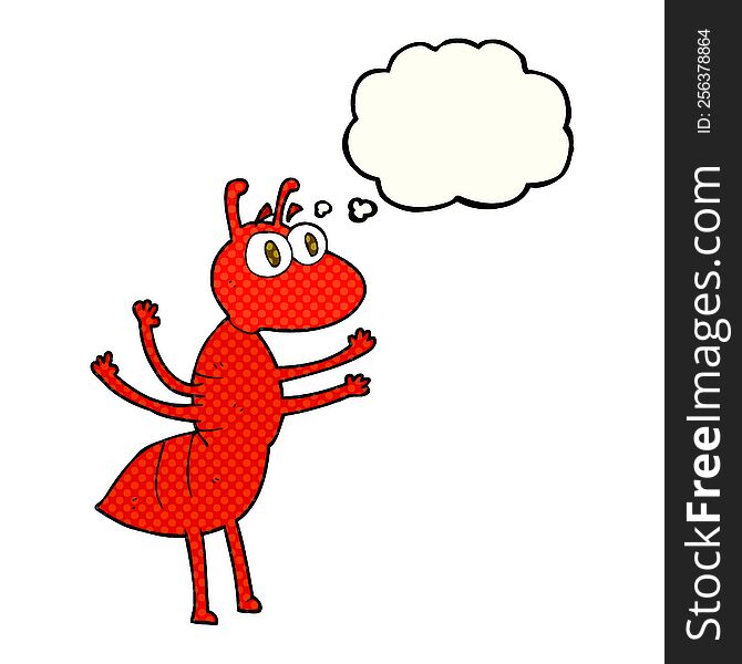 Thought Bubble Cartoon Ant