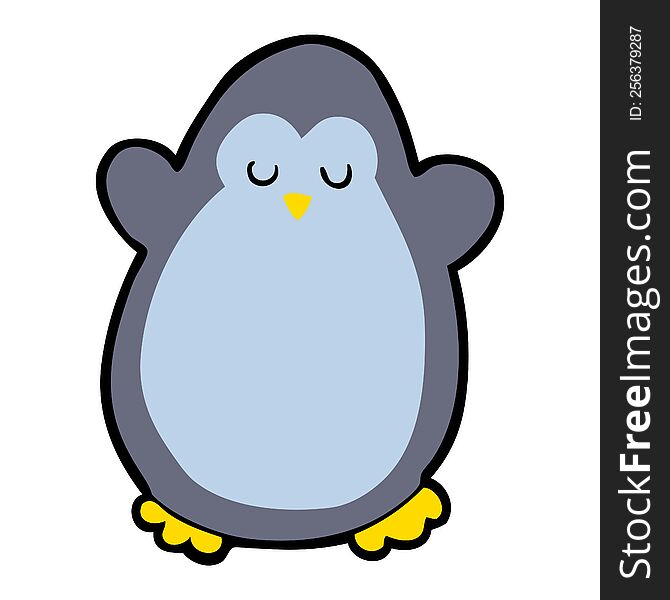cartoon penguin