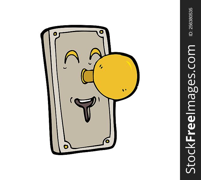 cartoon door knob