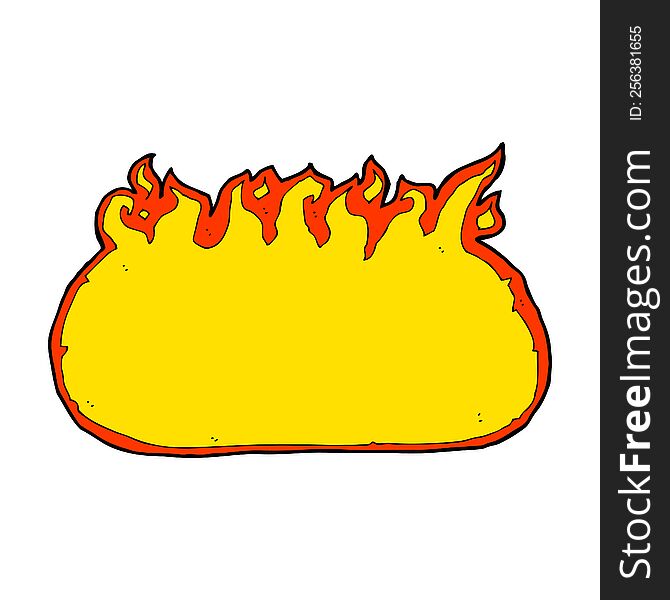 Cartoon Fire Border