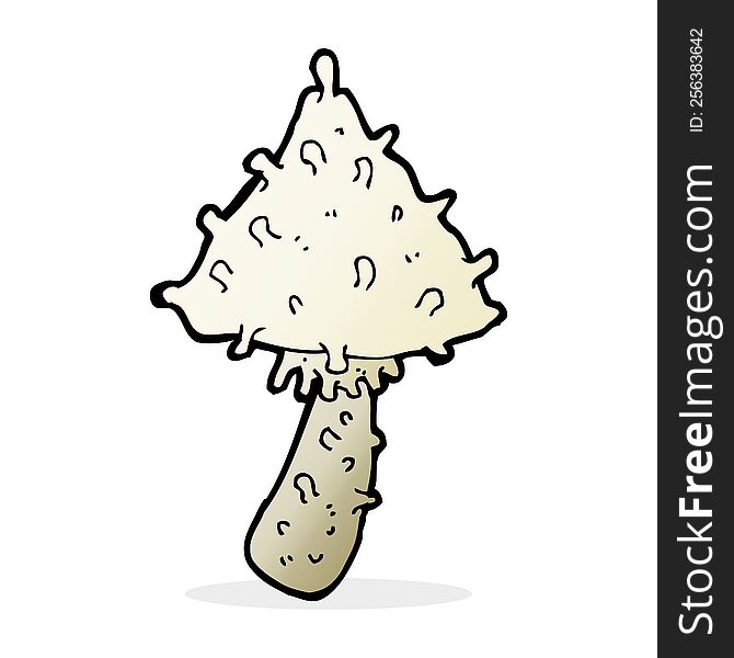 Cartoon Weird Mushroom