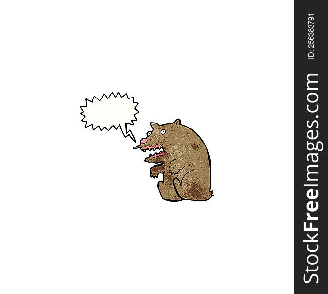 roaring bear cartoon