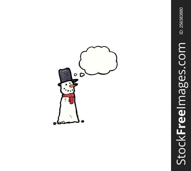 cartoon snowman