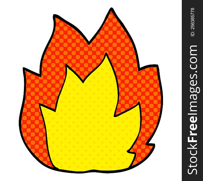 cartoon doodle fire explosion