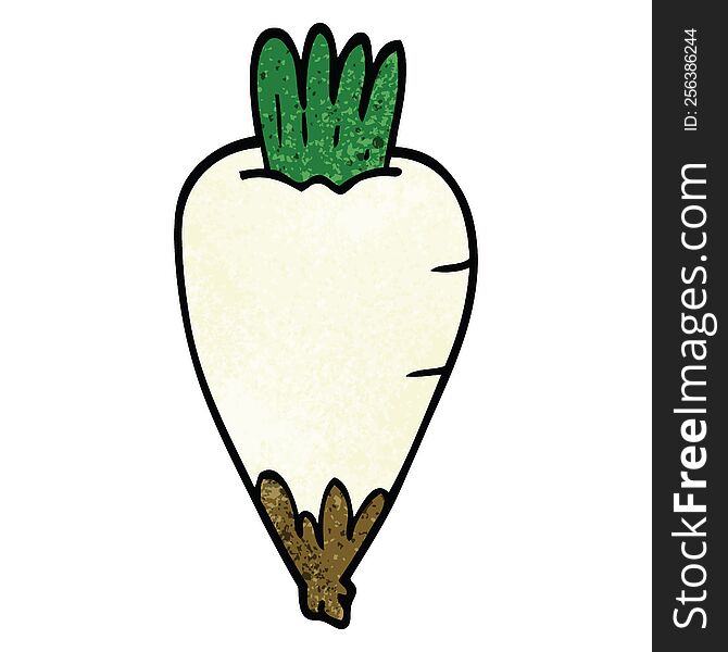 Cartoon Doodle Root Vegetable