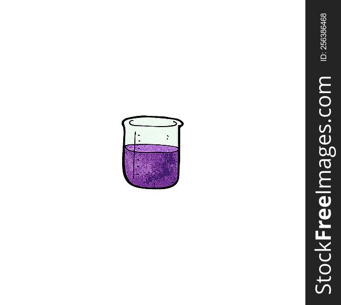 science beaker cartoon