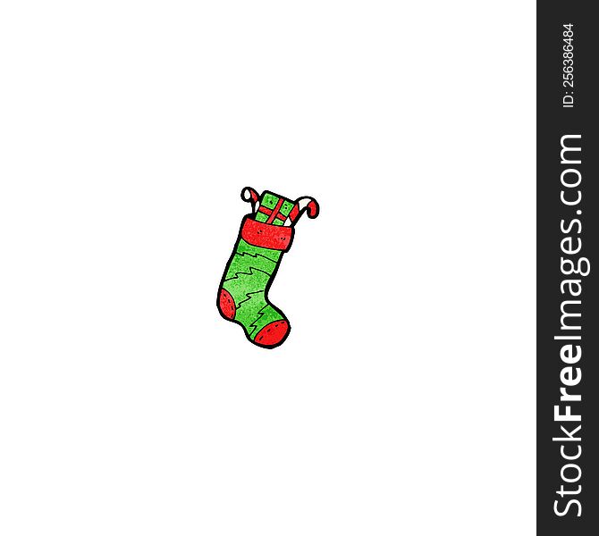 christmas stocking cartoon character