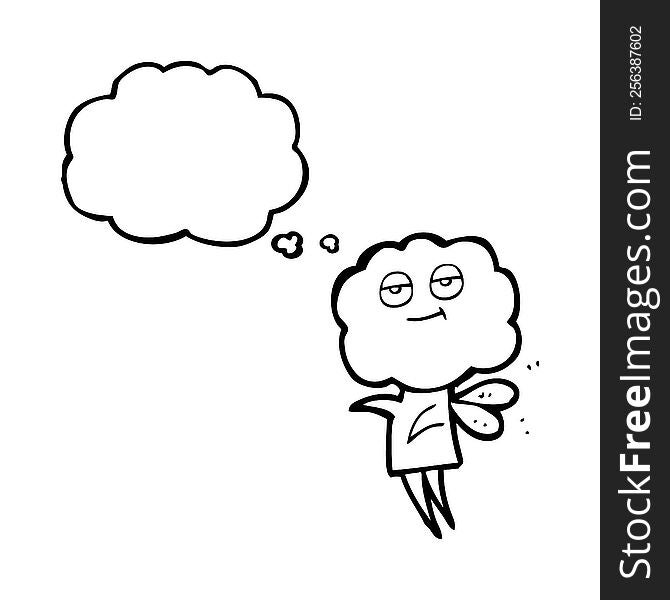 Thought Bubble Cartoon Cute Cloud Head Imp