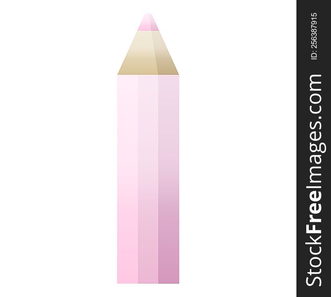 Pink Coloring Pencil Graphic Icon
