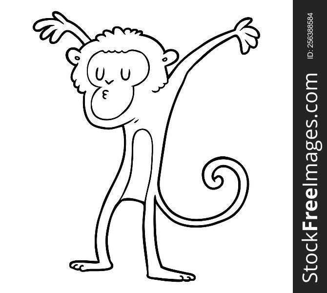 cartoon monkey. cartoon monkey