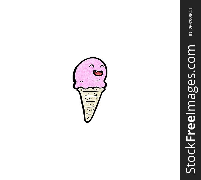 cartoon ice cream cone