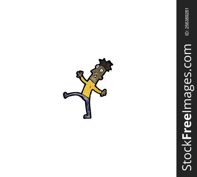 cartoon dancing man