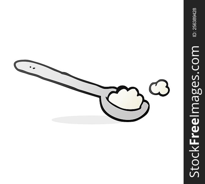 Cartoon Teaspoon Of Salt