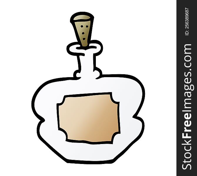 Cartoon Doodle Perfume Bottle