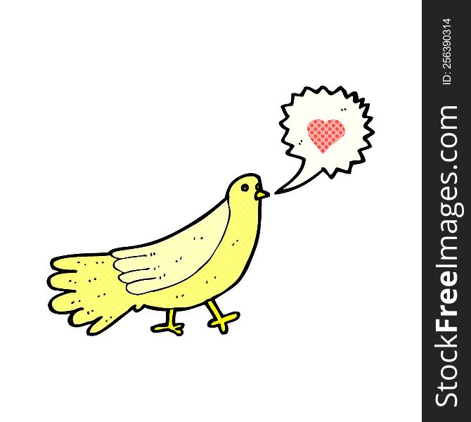 Cartoon Love Bird