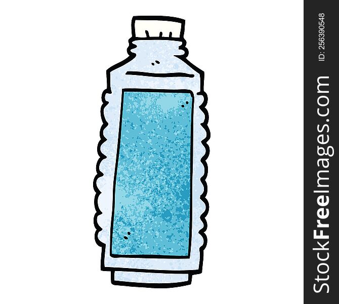 cartoon doodle water bottle