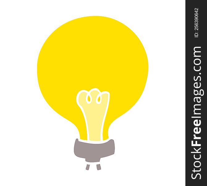 Cartoon Doodle Light Bulb