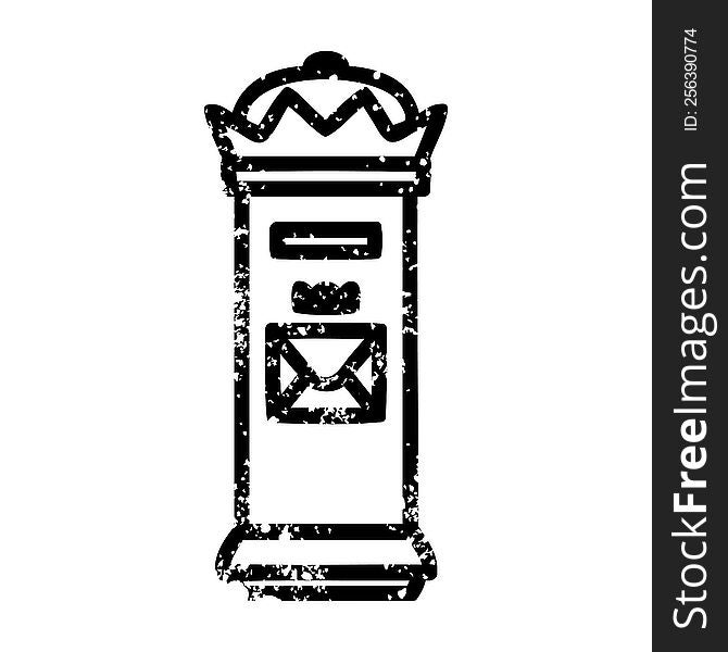 British postbox icon symbol