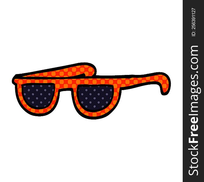 Cartoon Doodle Cool Sunglasses