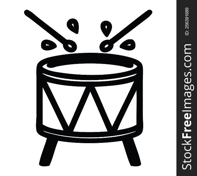 beating drum icon symbol