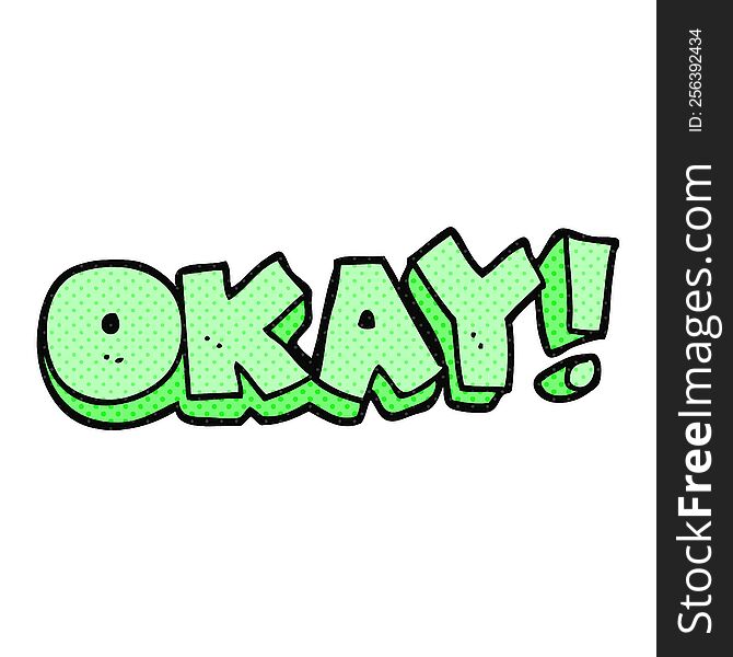 Cartoon Okay Symbol