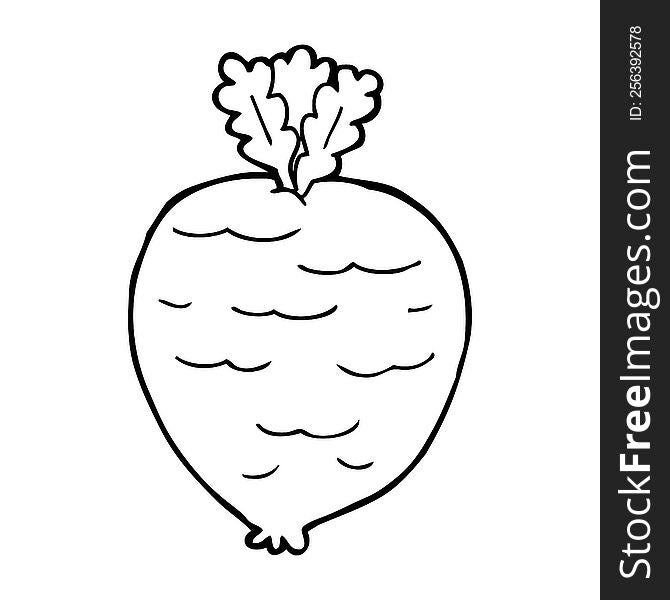 cartoon root vegetable