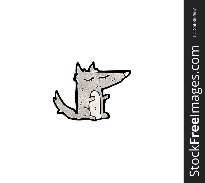 Cartoon Little Wolf