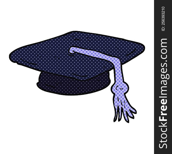 freehand drawn cartoon graduation cap