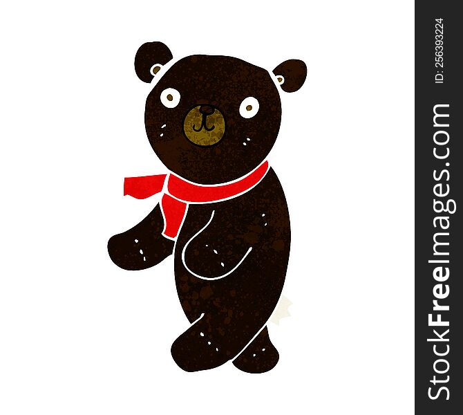 Cute Cartoon Black Teddy Bear
