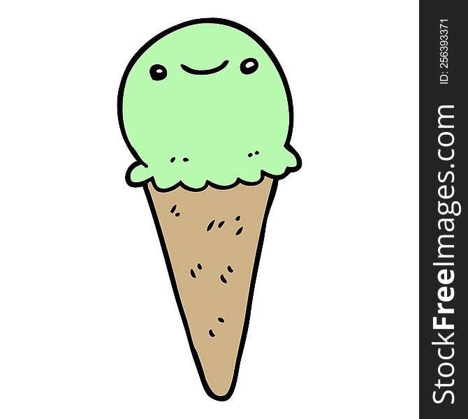 cartoon ice cream