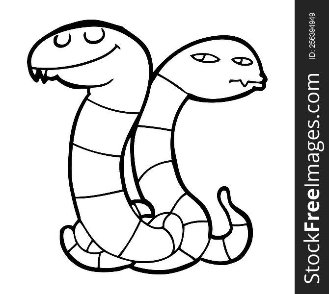 cartoon snakes