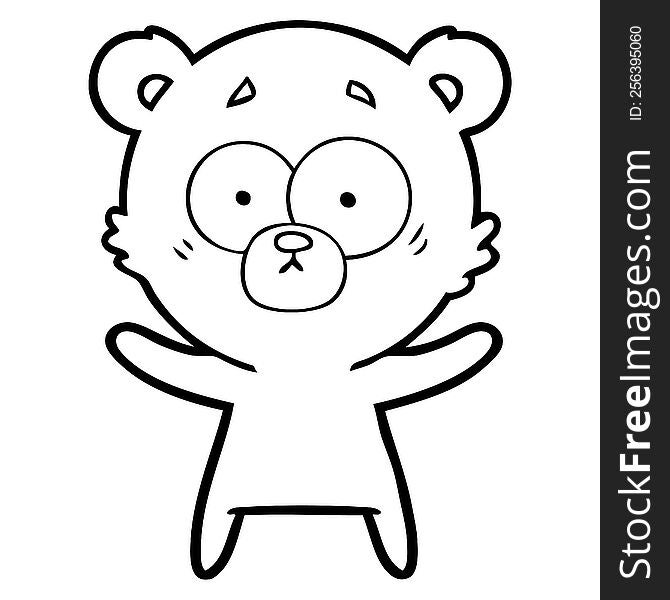 surprised bear cartoon. surprised bear cartoon