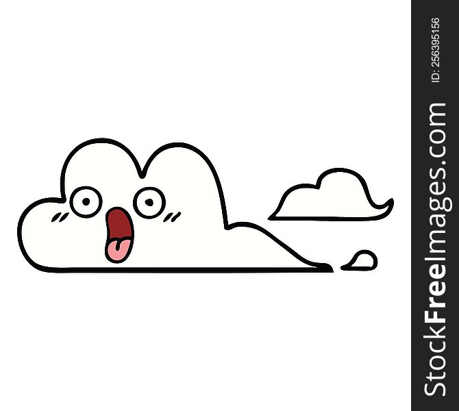 Cute Cartoon White Cloud