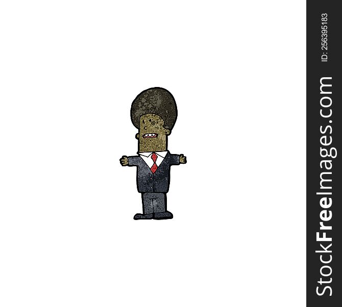 cartoon businessman