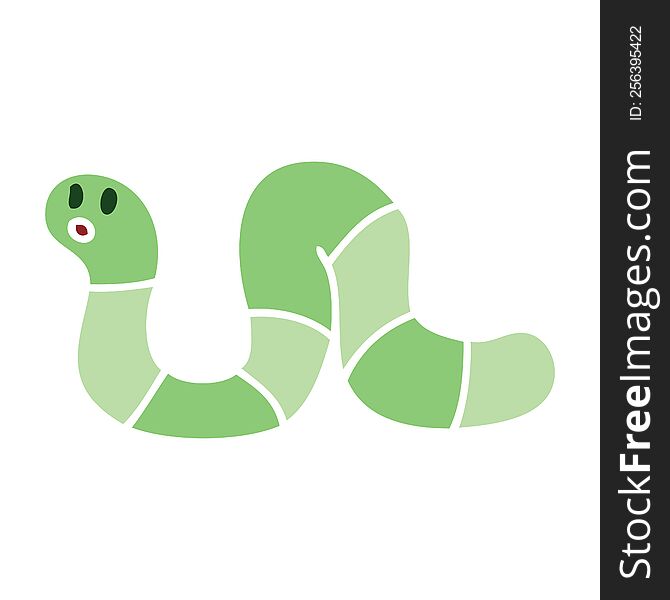 Quirky Hand Drawn Cartoon Snake