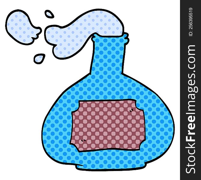 Cartoon Doodle Potion Bottle