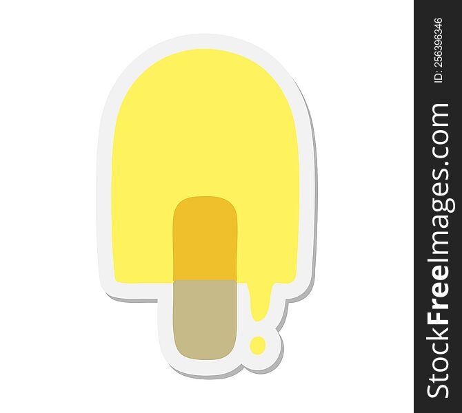 Melting Ice Lolly Sticker